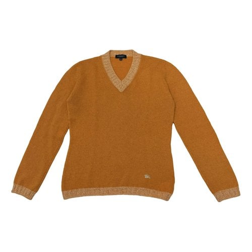 Pre-owned Burberry Wool Jumper In Orange