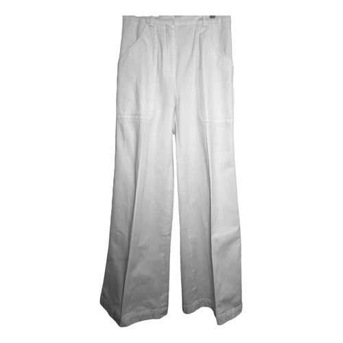 Pre-owned Sandro Spring Summer 2019 Trousers In White