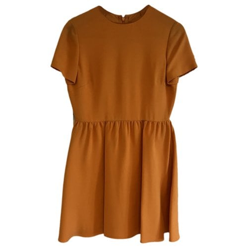 Pre-owned Valentino Mini Dress In Orange
