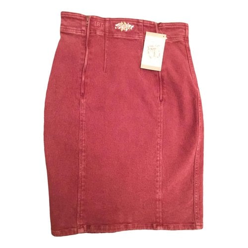 Pre-owned Laura Biagiotti Mid-length Skirt In Burgundy