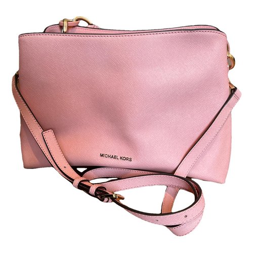 Pre-owned Michael Kors Leather Handbag In Pink