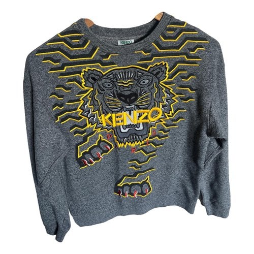 Pre-owned Kenzo Tiger Top In Grey