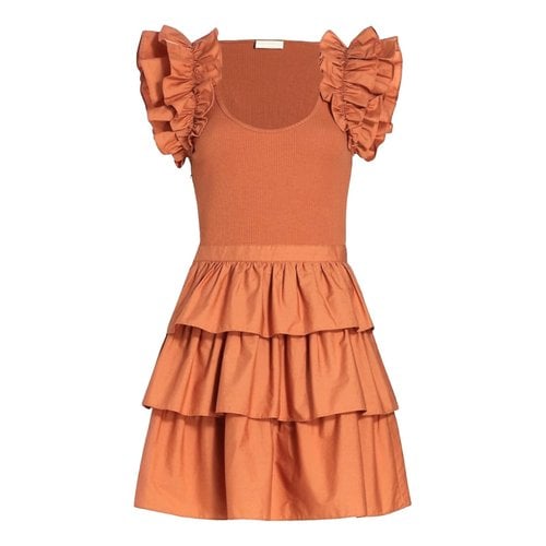 Pre-owned Ulla Johnson Mini Dress In Orange