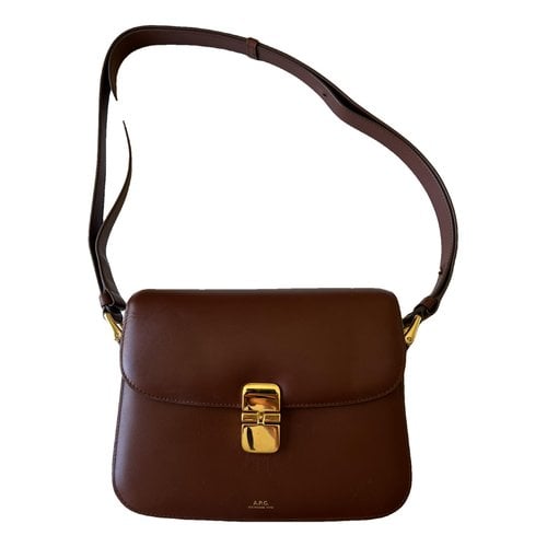 Pre-owned Apc Leather Crossbody Bag In Brown