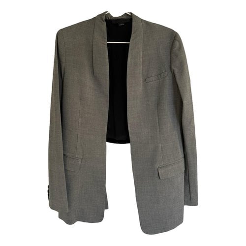 Pre-owned Alexander Wang Wool Blazer In Grey