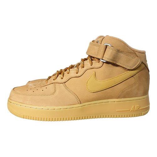 Pre-owned Nike Air Force 1 High Trainers In Brown