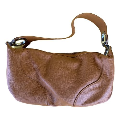 Pre-owned By Far Leather Handbag In Orange