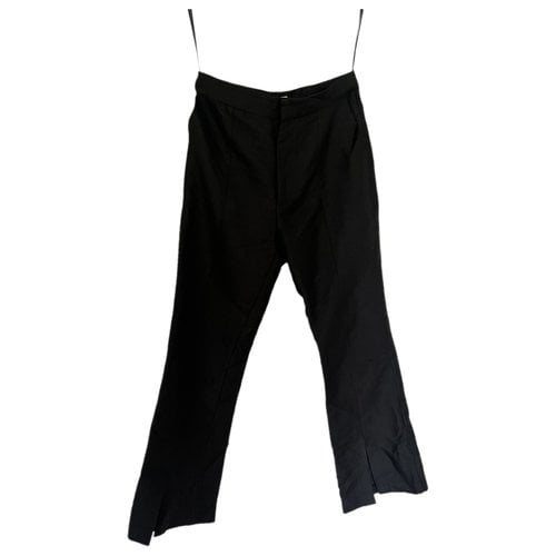 Pre-owned Malina Trousers In Black