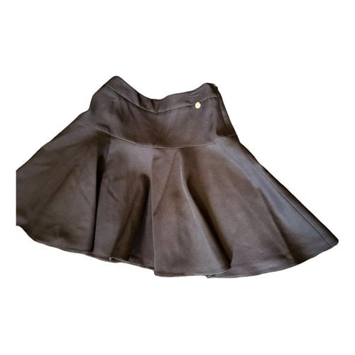 Pre-owned Lanvin Wool Mid-length Skirt In Navy
