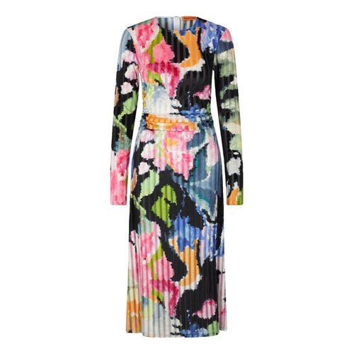 Pre-owned Stine Goya Velvet Mid-length Dress In Multicolour