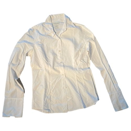 Pre-owned Ann Taylor Blouse In White