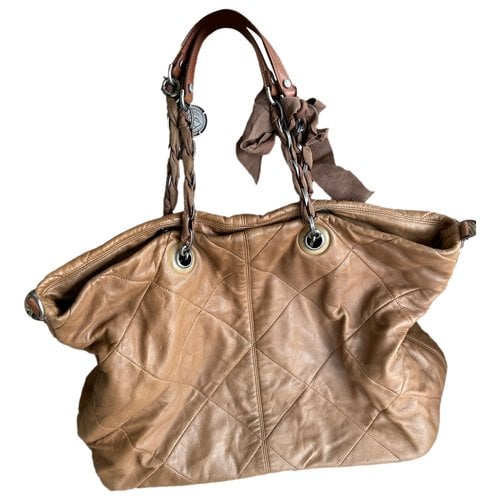 Pre-owned Lanvin Leather Handbag In Camel