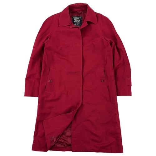 Pre-owned Burberry Camden Trench Coat In Red