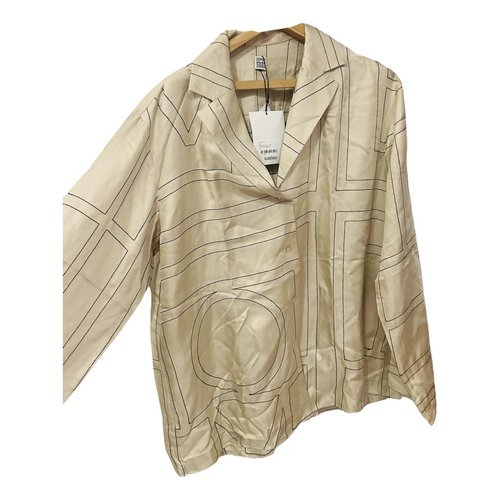 Pre-owned Totême Silk Shirt In Beige