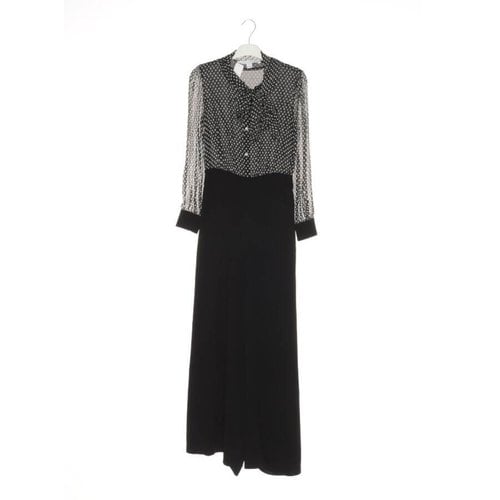 Pre-owned Diane Von Furstenberg Silk Jumpsuit In Black