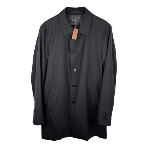 Pre-owned Loro Piana Wool Coat In Anthracite