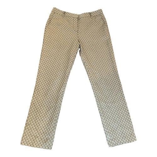 Pre-owned Tory Burch Trousers In Beige