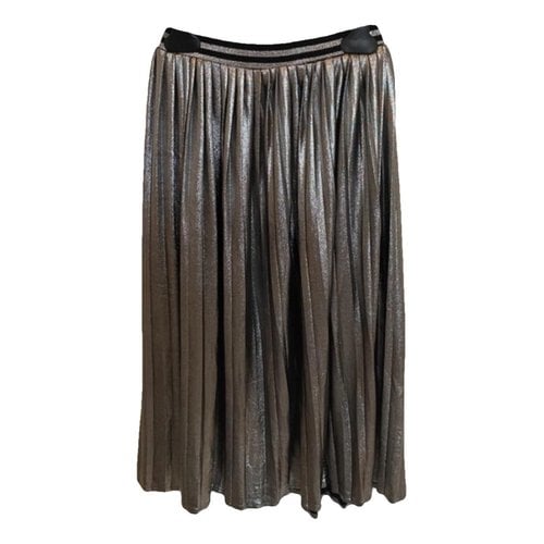 Pre-owned Guess Mid-length Skirt In Metallic