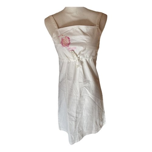 Pre-owned Christian Lacroix Mid-length Dress In White