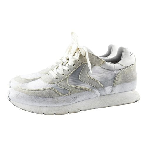 Pre-owned Voile Blanche Leather Low Trainers In White