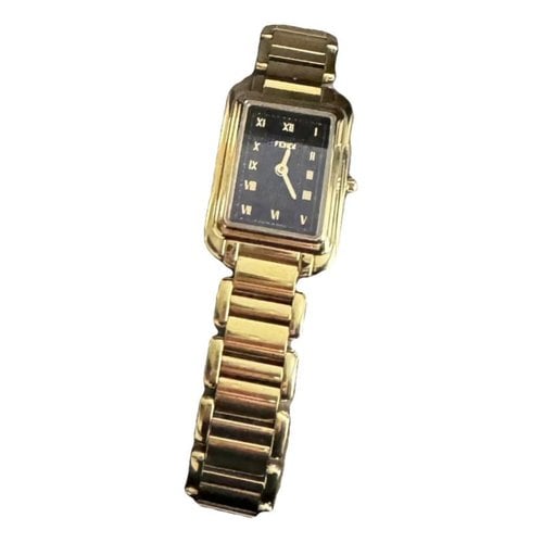 Pre-owned Fendi Watch In Gold