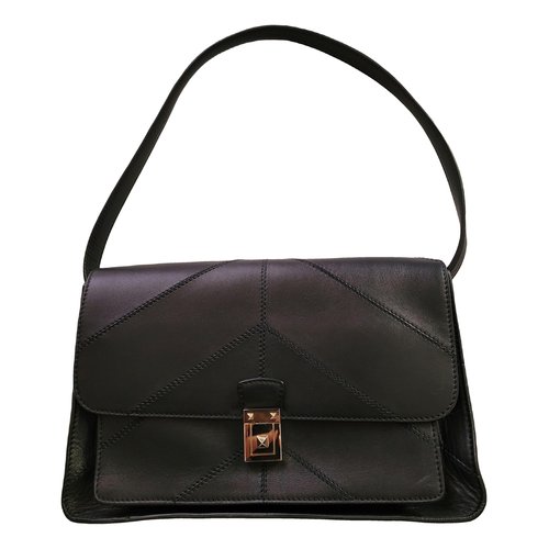 Pre-owned Valentino Garavani Leather Handbag In Black