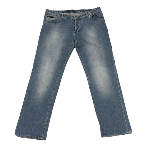 Pre-owned Philipp Plein Trousers In Blue