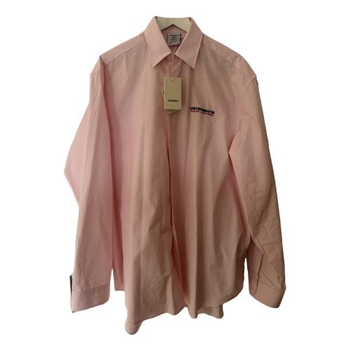 Pre-owned Vetements Shirt In Pink