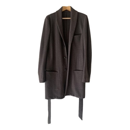 Pre-owned Attachment Wool Coat In Grey