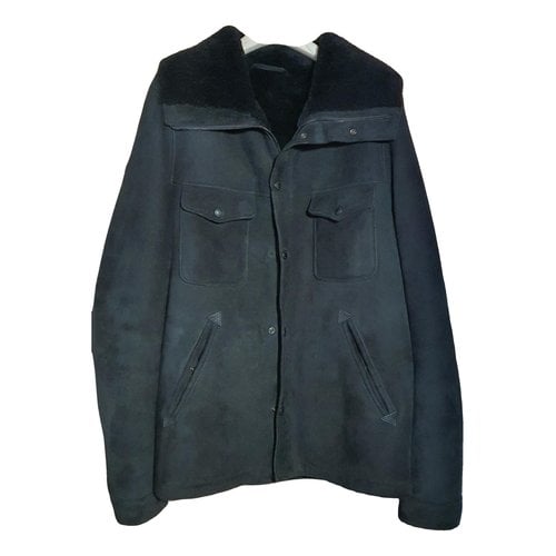 Pre-owned Chevignon Leather Coat In Black
