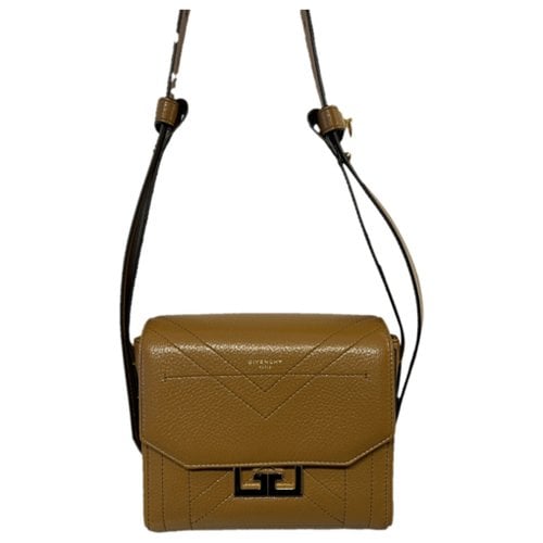 Pre-owned Givenchy Eden Leather Crossbody Bag In Camel