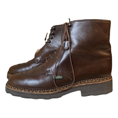 Pre-owned Paraboot Leather Boots In Brown