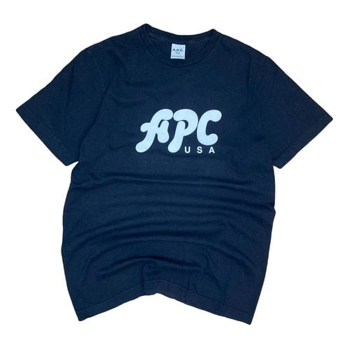 Pre-owned Apc T-shirt In Black