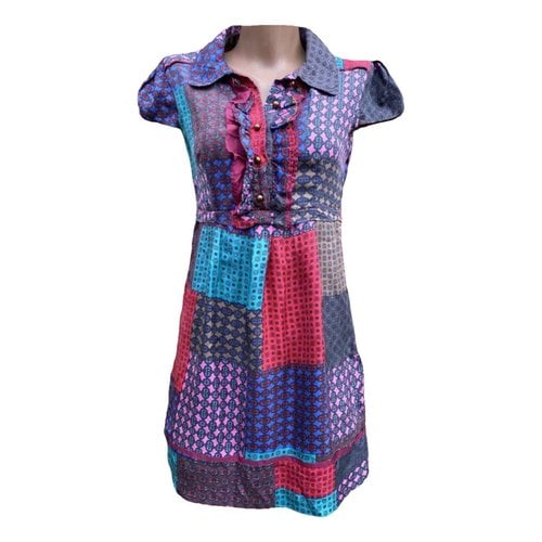 Pre-owned Marc By Marc Jacobs Silk Mini Dress In Multicolour