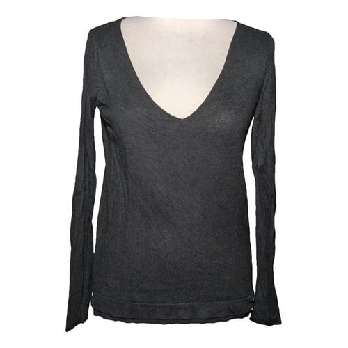 Pre-owned Zadig & Voltaire Leather Jumper In Black