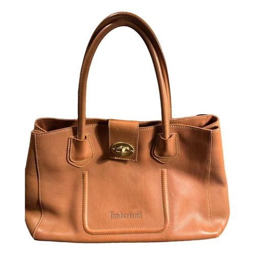 Pre-owned Timberland Leather Handbag In Camel