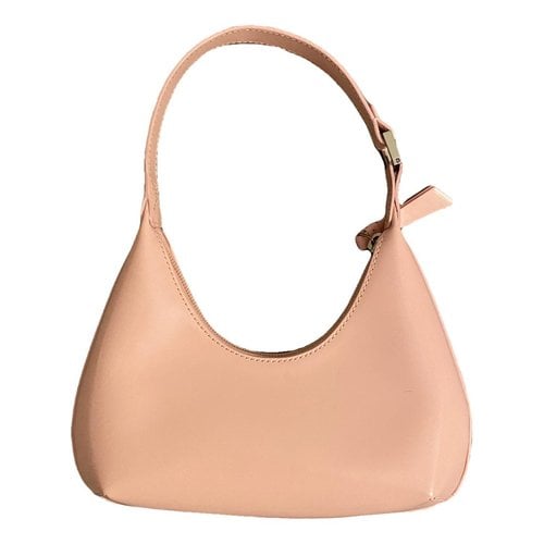 Pre-owned By Far Baby Amber Leather Handbag In Pink