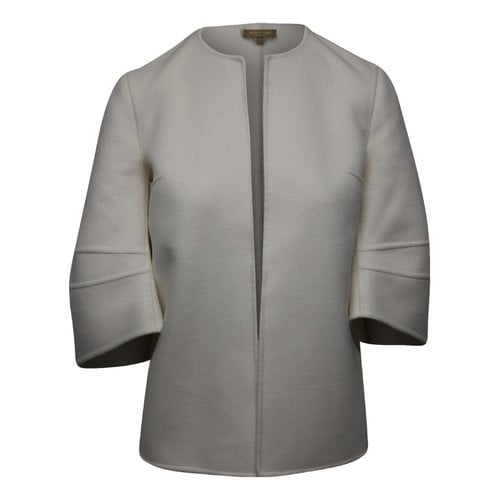 Pre-owned Michael Kors Wool Jacket In White