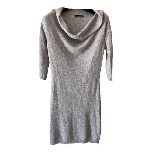Pre-owned Stefanel Cashmere Mini Dress In Grey