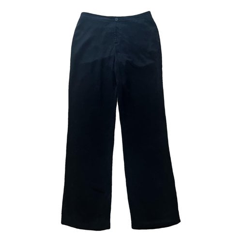 Pre-owned Alexander Wang T Silk Trousers In Black