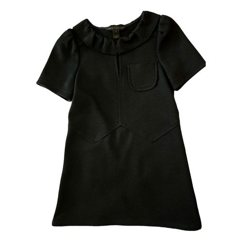 Pre-owned Marc By Marc Jacobs Wool Mini Dress In Black