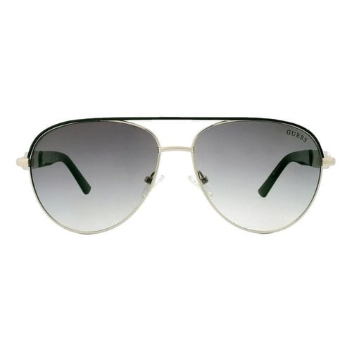 Pre-owned Guess Aviator Sunglasses In Multicolour