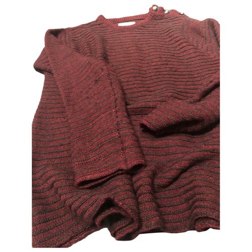 Pre-owned Zadig & Voltaire Wool Pull In Burgundy