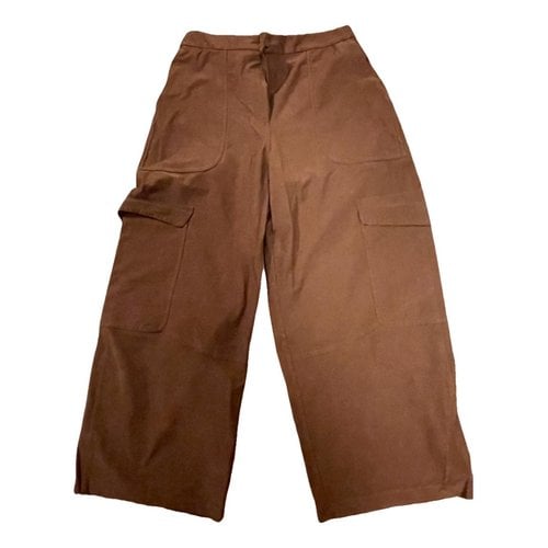 Pre-owned Lululemon Trousers In Brown
