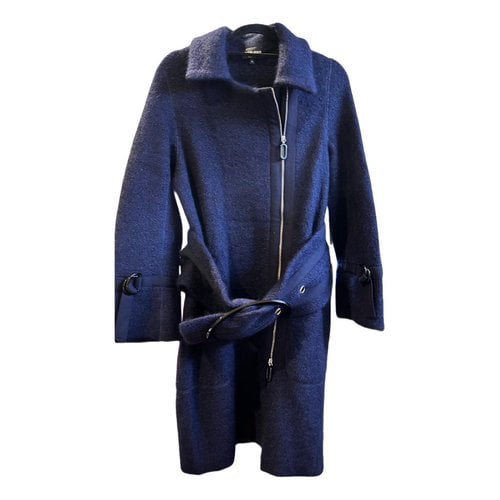 Pre-owned Giorgio Armani Wool Coat In Blue