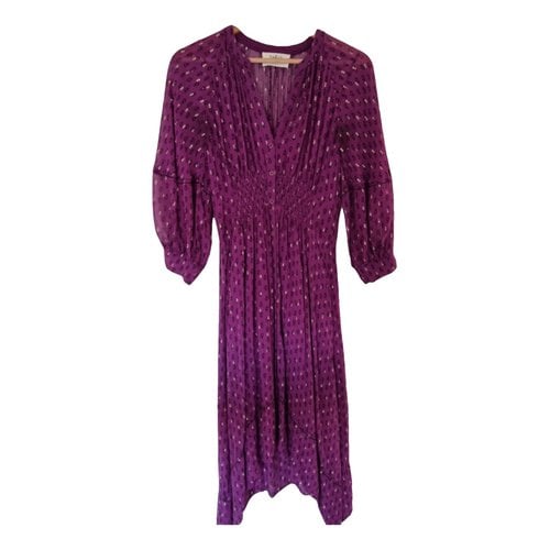 Pre-owned Ba&sh Mid-length Dress In Purple