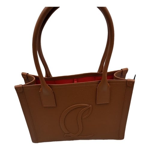Pre-owned Christian Louboutin Leather Tote In Camel