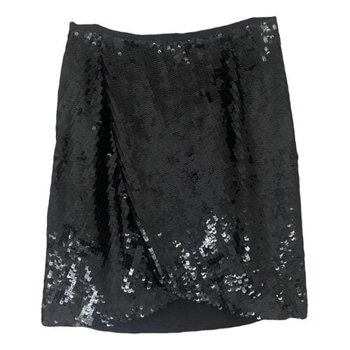 Pre-owned Iris & Ink Mini Skirt In Black