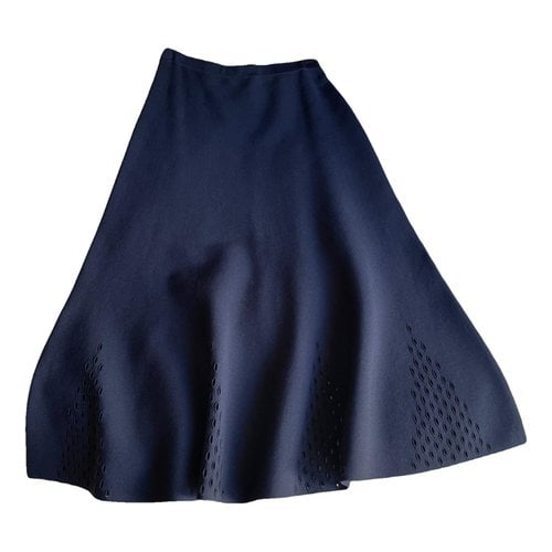 Pre-owned Sandro Mid-length Skirt In Blue