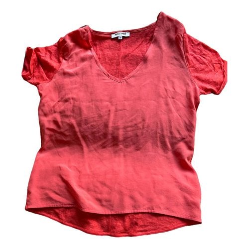 Pre-owned Max & Moi Silk T-shirt In Red